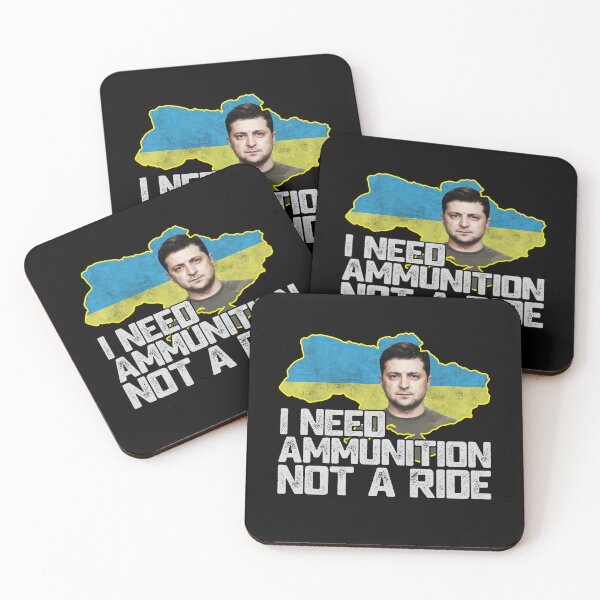 Item preview, I need ammunition not a ride Volodymyr Zelensky Support Ukraine designed and sold by alenaz.