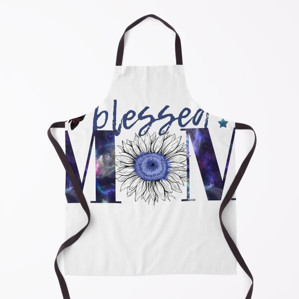 Item preview, Blessed mom blue cosmos and butterflies designed and sold by Anna-Kik.