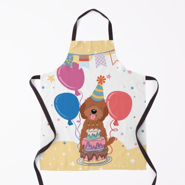 Item preview, Happy Birthday Red Ruby Cockapoo Cavapoo Cavoodle designed and sold by Lulupainting.