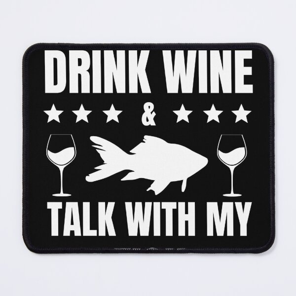 Item preview, fish pet wine wine lover red wine designed and sold by DSOC-Clothing.