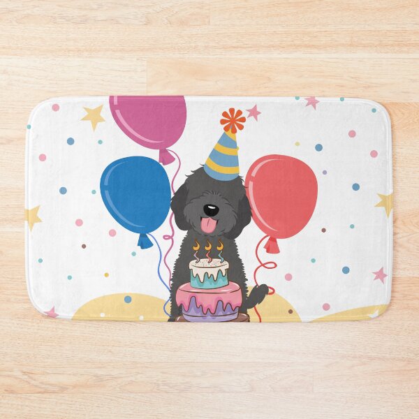 Item preview, Happy Birthday Black Cockapoo Cavapoo Cavoodle designed and sold by Lulupainting.