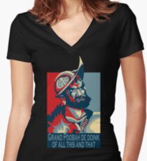 The Grand Poobah De Doink Of All This And That Women's Fitted V-Neck T-Shirt