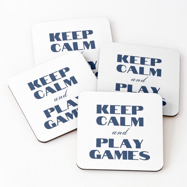Item preview, Keep Calm and Play Games designed and sold by YourMinimalist-.