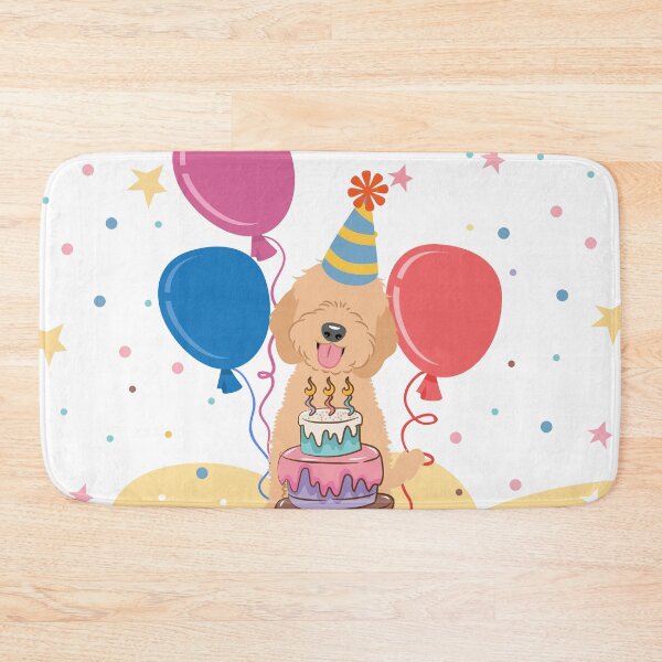 Item preview, Happy Birthday Apricot Cream Cockapoo Cavapoo Cavoodle designed and sold by Lulupainting.