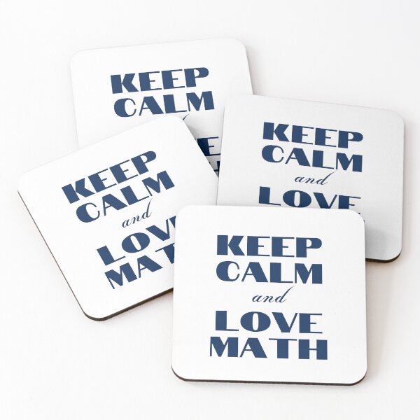 Item preview, Keep Calm and Love Math designed and sold by YourMinimalist-.