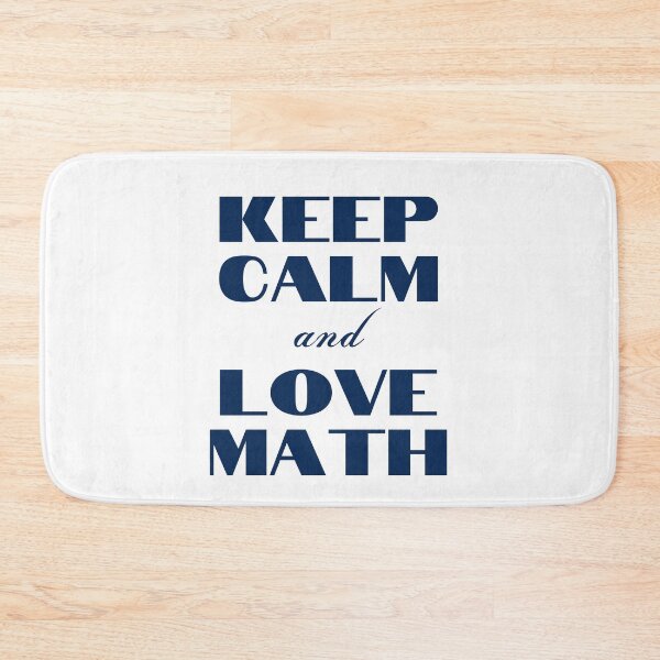 Item preview, Keep Calm and Love Math designed and sold by YourMinimalist-.