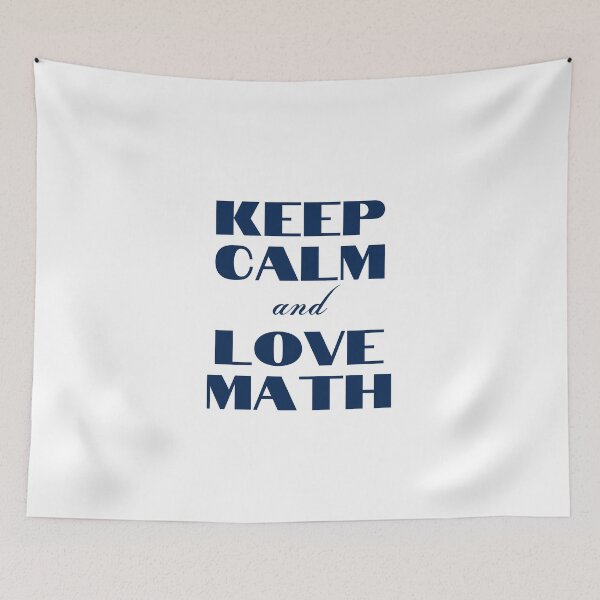 Item preview, Keep Calm and Love Math designed and sold by YourMinimalist-.