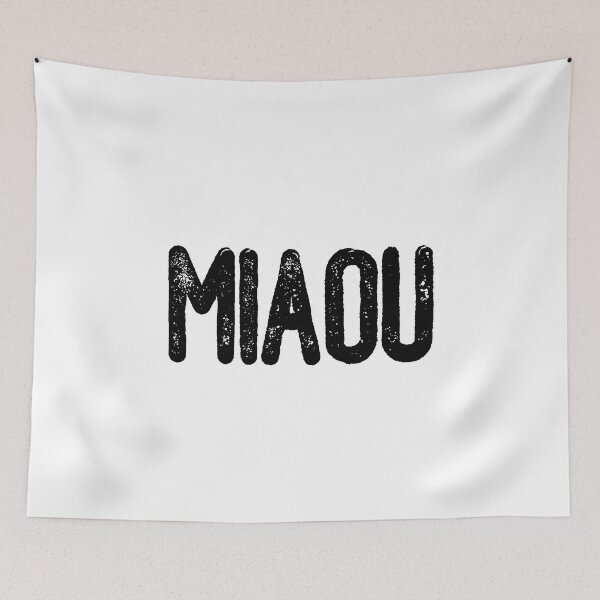 Item preview, Miaou (Black Text) designed and sold by meowmeup.