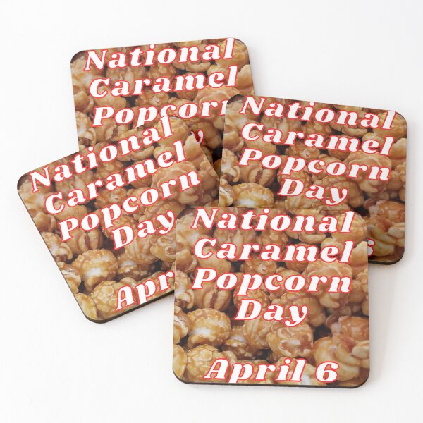 Item preview, National Caramel Popcorn Day April 6 designed and sold by brady4415.