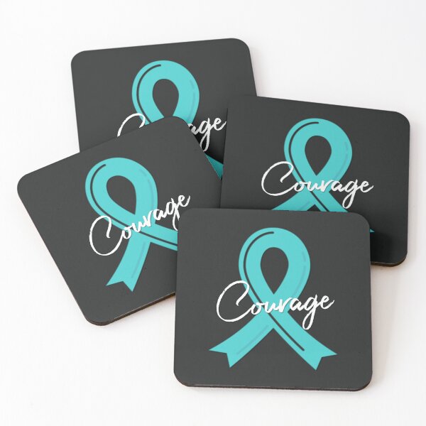 Item preview, Courage - Awareness Teal Ribbon Month designed and sold by MJDezigns.