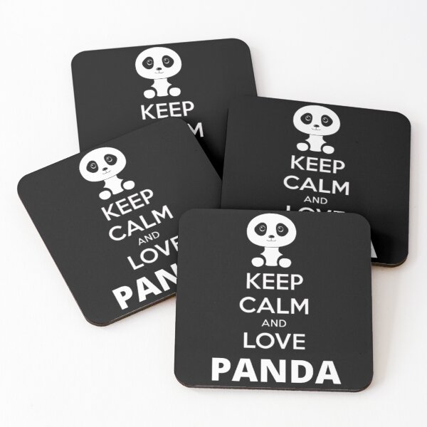 Item preview, Keep calm and love panda for cute panda lovers designed and sold by BestDesign87.