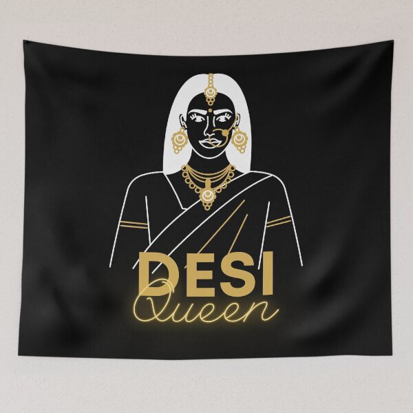 Item preview, Desi lady Desi Queen designed and sold by DesignStargazer.