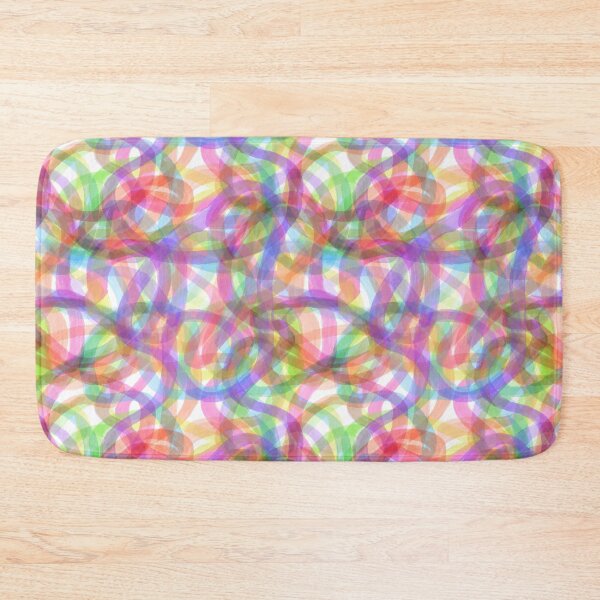 Item preview, Watercolor Rainbow Overlapping Lines designed and sold by wordznart.
