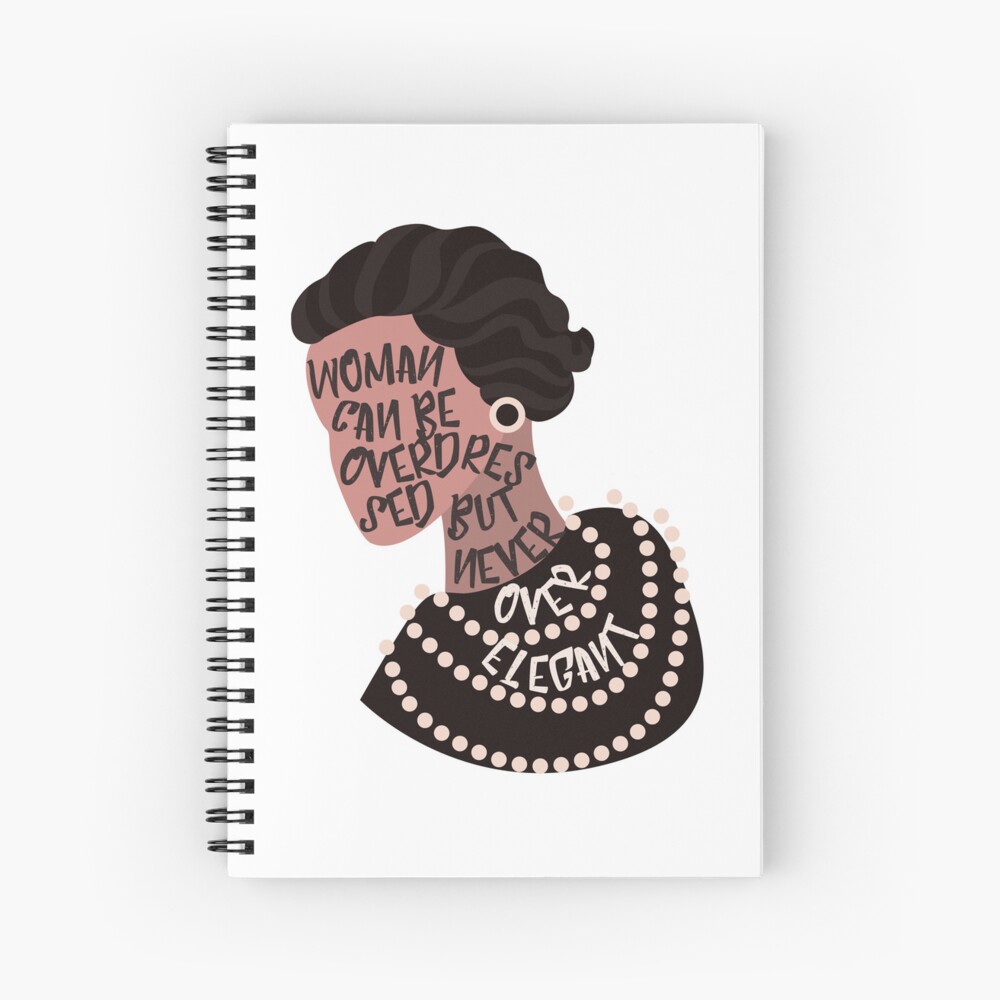 Abstract Coco Chanel Motivational Quote.  Spiral Notebook for Sale by  galunga-art