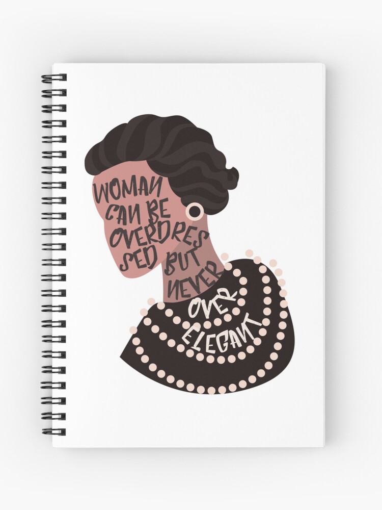 Abstract Coco Chanel Motivational Quote. | Spiral Notebook