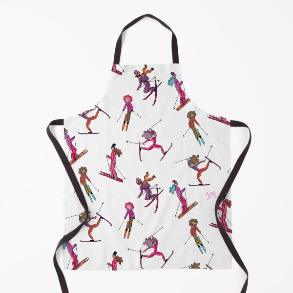 Item preview, Freestyle women skiiers - winter sports - pink and purple designed and sold by Ingrid Poole.