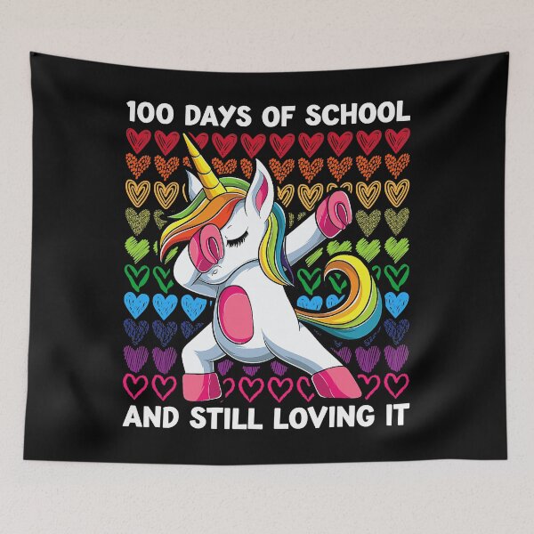 Item preview, 100 Days Of School Dabbing Unicorn designed and sold by douglasgary019.