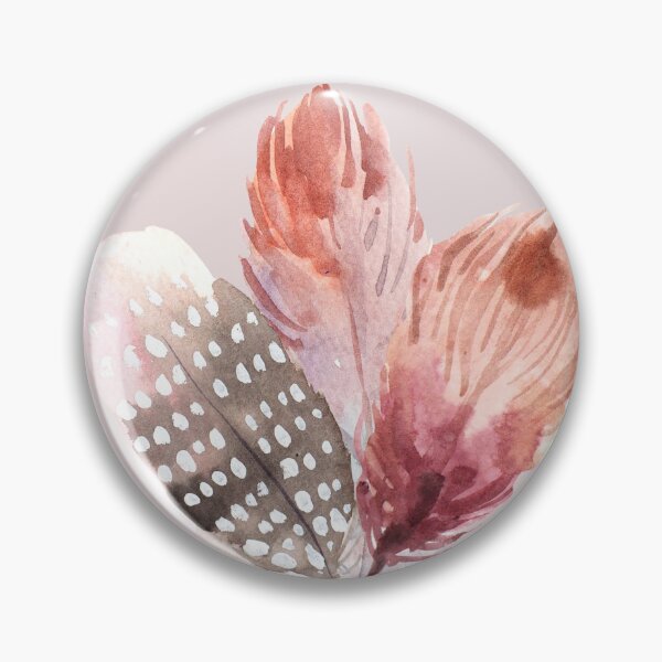 Aperçu de l'œuvre Pastel pink bouquet of feathers illustration  créée et vendue par Mildprint.