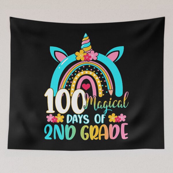 Item preview, 100 Magical Days Of Learning 2nd Grade Unicorn Rainbow designed and sold by douglasgary019.