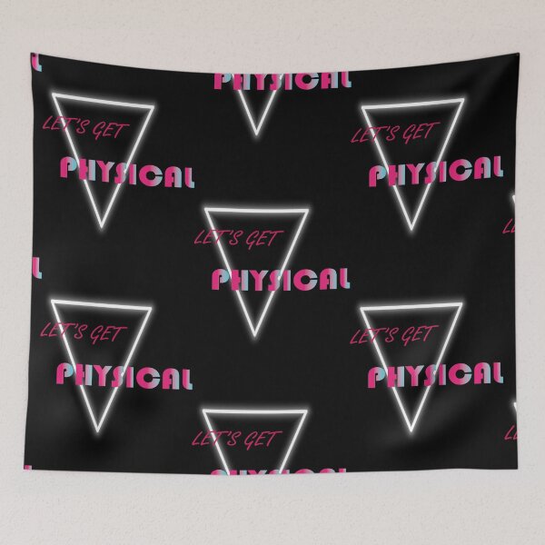 Item preview, Let's Get Physical Workout Gym Tee Rad 80S Retro designed and sold by Miller Hartmann.