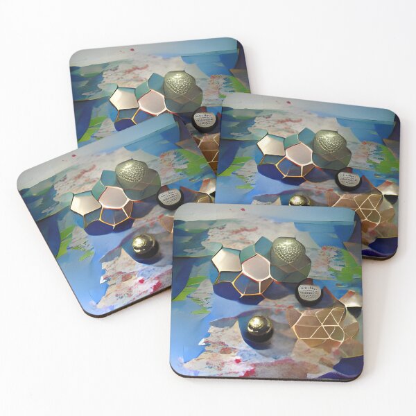 Item preview, hexagons; pentagons; globe; titanium pigments designed and sold by Mad-Boy.
