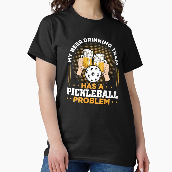 Item preview, My Beer Drinking Team  Pickleball Player Gift     designed and sold by DaniBrayl.