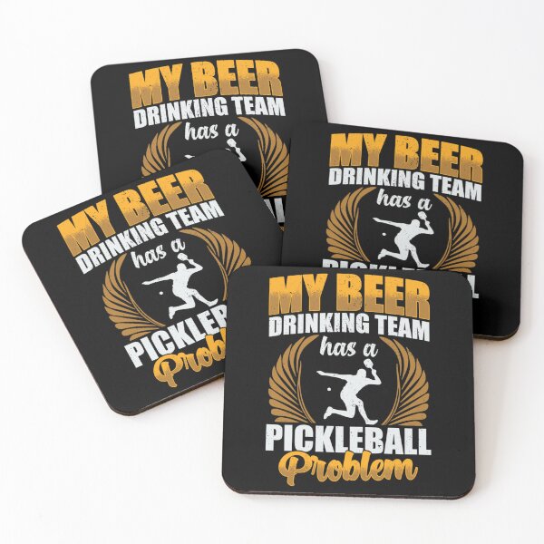 Item preview, My Beer Drinking Team  Pickleball Player Gift   designed and sold by DaniBrayl.