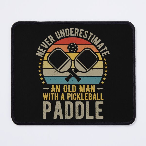 Item preview, Never Underestimate An Old Man With a Pickleball Paddle - Funny Retro Vintage Pickleball Design designed and sold by DaniBrayl.