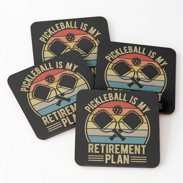 Item preview, Pickleball is My Retirement Plan - Funny Retro Vintage Pickleball Design   designed and sold by DaniBrayl.