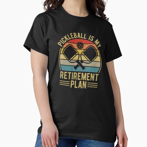 Item preview, Pickleball is My Retirement Plan - Funny Retro Vintage Pickleball Design   designed and sold by DaniBrayl.