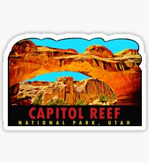 Capitol Reef National Park Utah Vintage Travel Decal Sticker