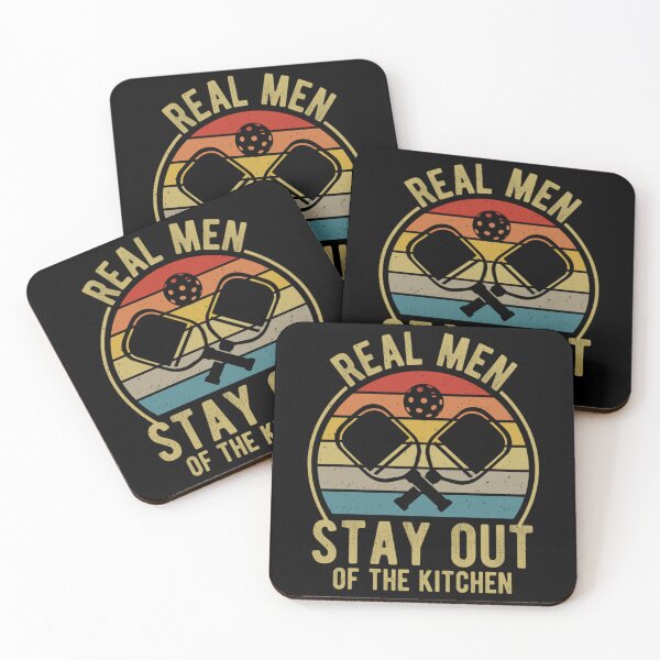 Item preview, Real Men Stay Out of the Kitchen - Funny Pickleball Design for Player, Vintage Pickleball    designed and sold by DaniBrayl.