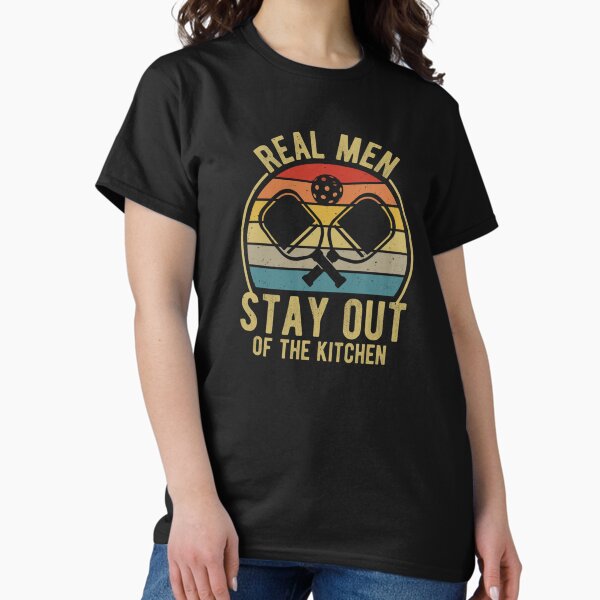 Item preview, Real Men Stay Out of the Kitchen - Funny Pickleball Design for Player, Vintage Pickleball    designed and sold by DaniBrayl.