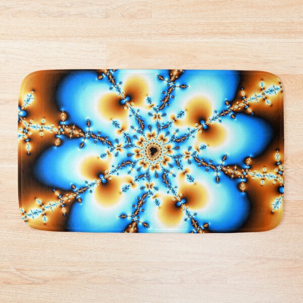 Item preview, Floral 3 | Royal Blue and Bronze Flower Fractal | Fractal Art designed and sold by JillyJ05.