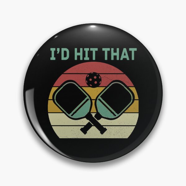Item preview, Vintage Pickleball Player Funny I_d Hit That Retro Gift    designed and sold by DaniBrayl.