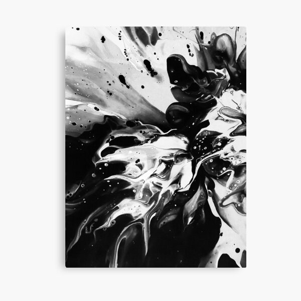 Item preview, Black & White Acrylic Pour designed and sold by shortyblondey.