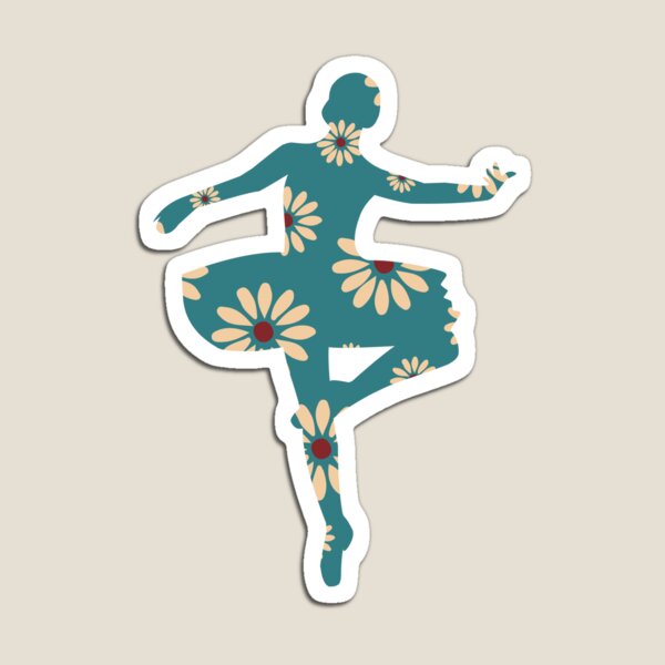 Item preview, Teal Floral Ballerina designed and sold by CozyMcGee.