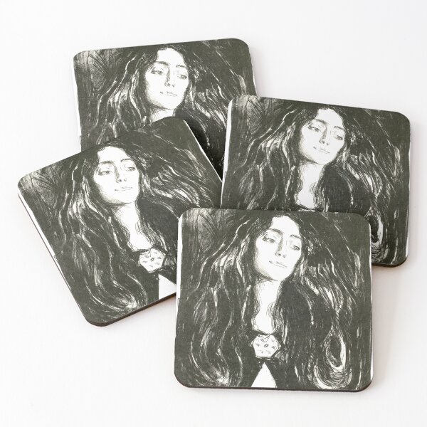 Item preview, The Brooch. Eva Mudocci by Edvard Munch designed and sold by AestheticsXarts.