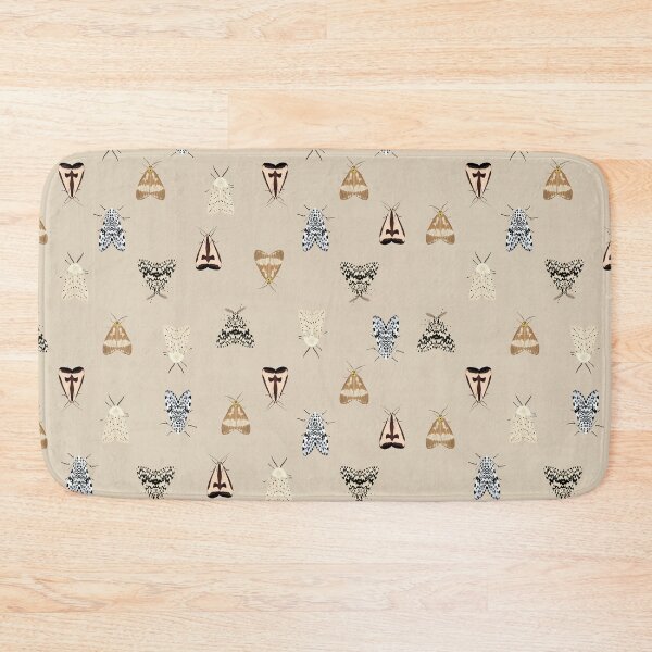 Item preview, Khaki beige moths pattern designed and sold by Isabelle-T.