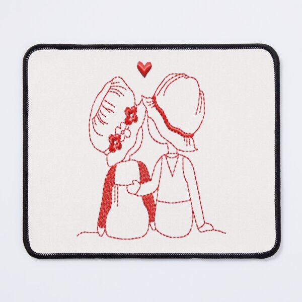 Item preview, Machine Embroidery, Young Love,9, Stitch crafting, unique embroidered art designed and sold by RudolphBarnard.
