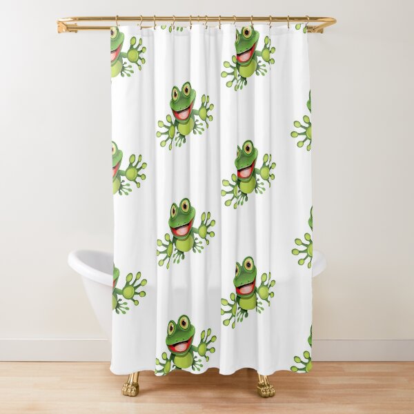 Hello frog Shower Curtain