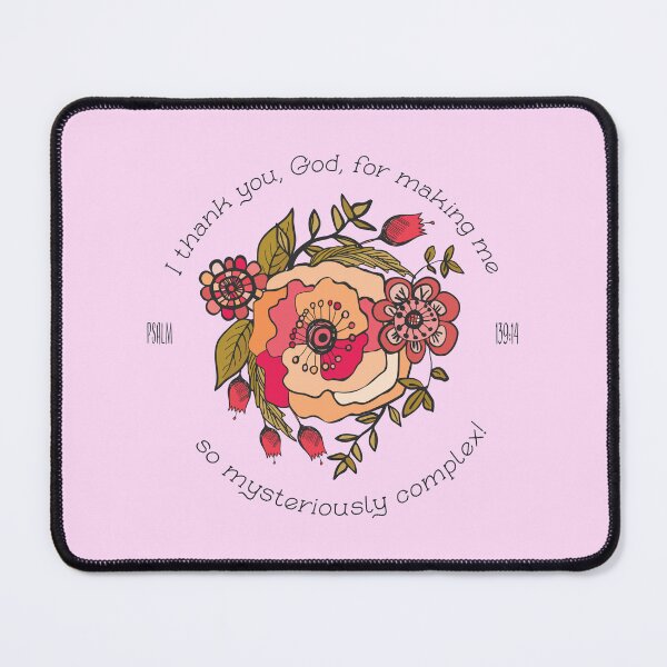 Item preview, Psalm 139, Christianity, Easter design, Thanks to God floral, inspirational, quote designed and sold by Cheeky Companions.
