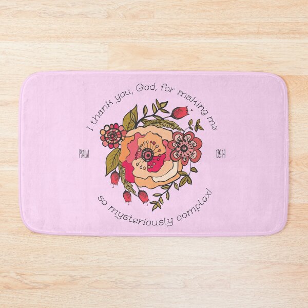 Item preview, Psalm 139, Christianity, Easter design, Thanks to God floral, inspirational, quote designed and sold by Cheeky Companions.
