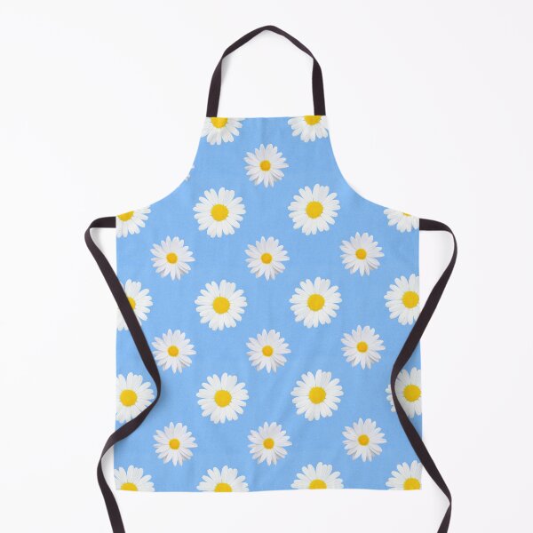 Item preview, HAND DRAWN REALISTIC DAISY PATTERN ON SKYBLUE BY SUBGIRL designed and sold by SUBGIRL.