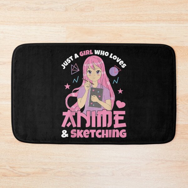 Item preview, Just A Girl Who Loves Anime & Sketching Women Teen Girl Kids designed and sold by zacben.