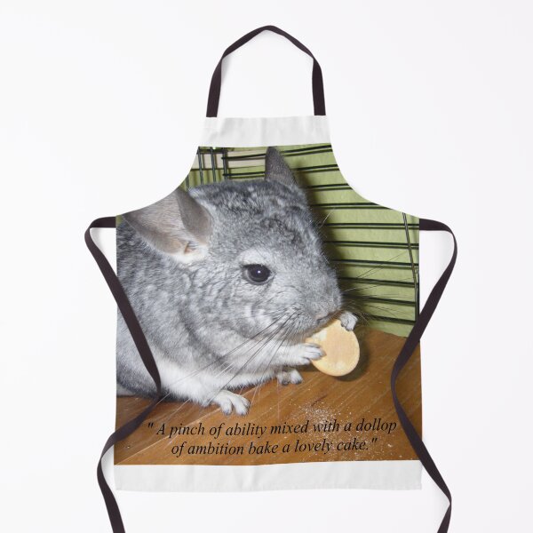 Item preview, Ambitious Chinchilla Eating a Cake Novelty Quotation designed and sold by NovawayDirect.