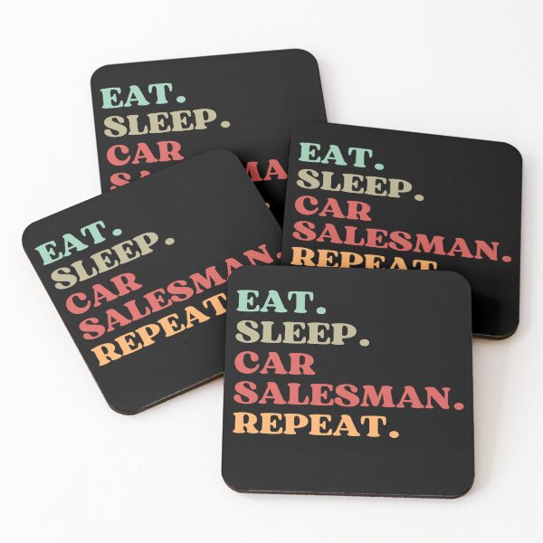 Item preview, FUNNY QUOTE ABOUT CAR SALESMAN - EAT SLEEP CAR SALESMAN REPEAT - BEST GIFT FOR CAR SALESMAN AND CARS SALER DAD designed and sold by MeDoryaShop.