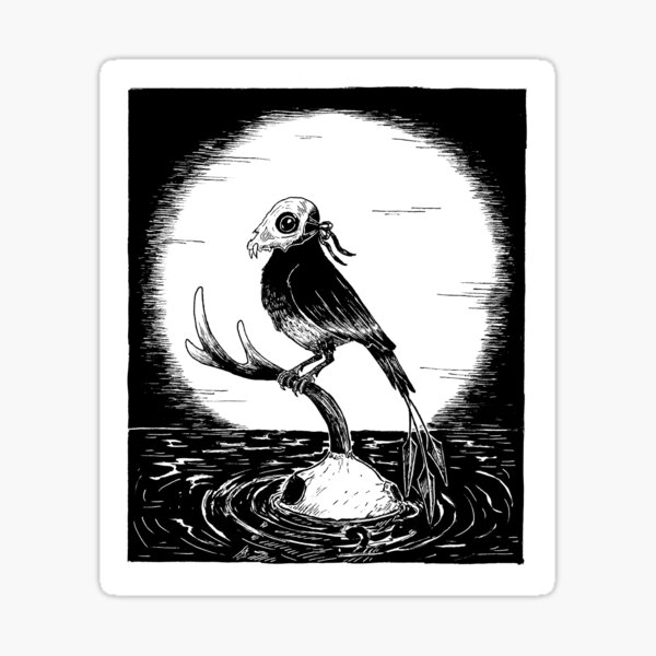 Skull Bird Sticker
