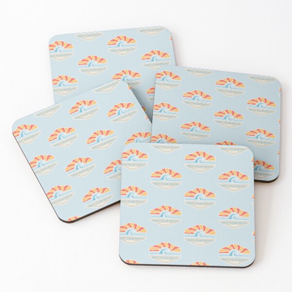 Item preview, West Palm Beach Florida FL Retro Beach Water Sunrise and Sunset designed and sold by palmettodigital.