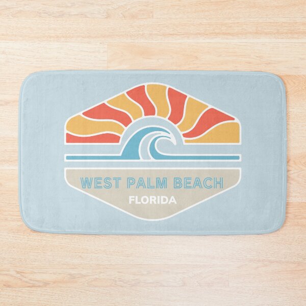 Item preview, West Palm Beach Florida FL Retro Beach Water Sunrise and Sunset designed and sold by palmettodigital.